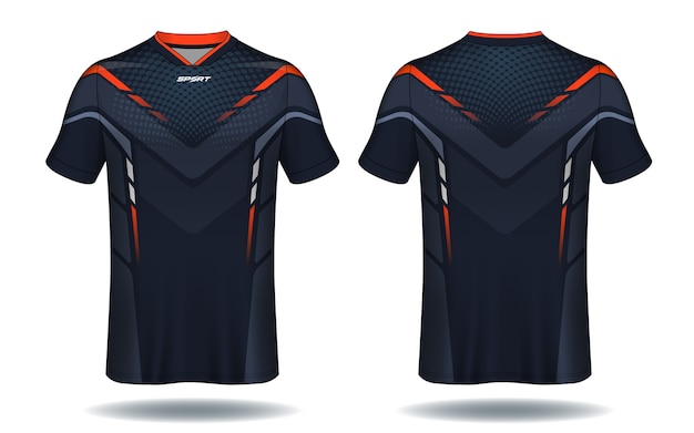 Soccer jersey template sport t shirt design Vector 