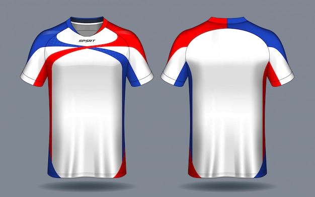 Download Soccer jersey template.sport t-shirt design. | Premium Vector