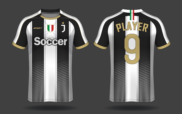 Soccer jersey template.sport t-shirt design. Premium Vector