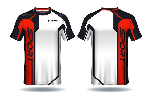 Download Soccer jersey template.sport t-shirt design. Vector | Premium Download