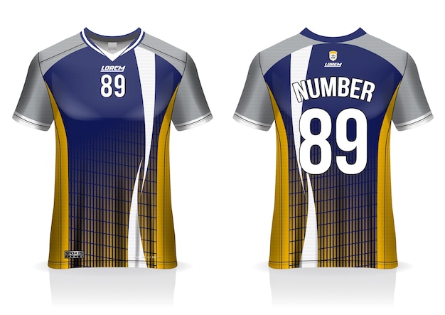 Download Premium Vector Soccer Jersey Template Uniform Front And Back View