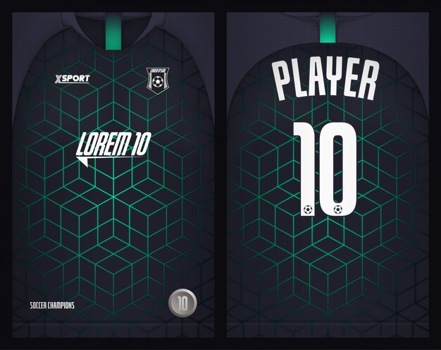 Premium Vector | Soccer jersey template