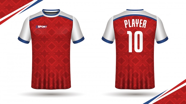 Premium Vector | Soccer jersey template