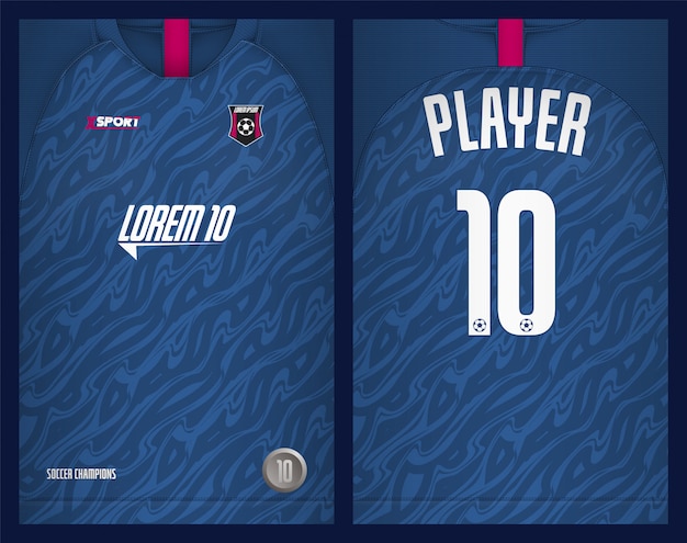 Download Soccer jersey template Vector | Premium Download