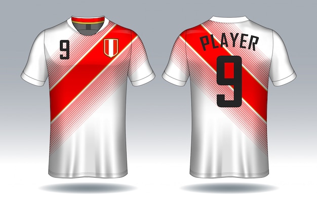Download Soccer jersey template | Premium Vector