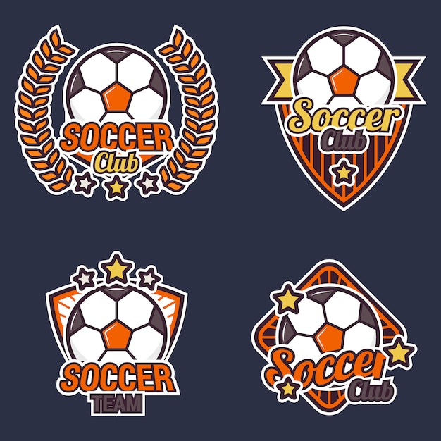 free-vector-soccer-label-collection