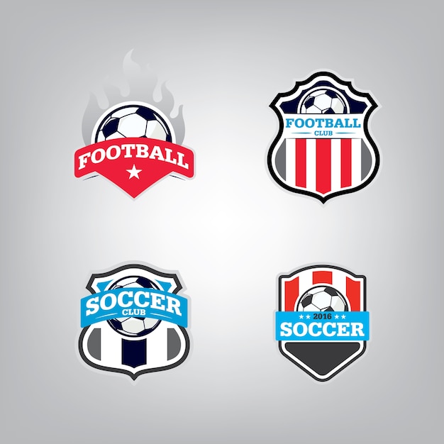 Download Free Soccer Logo Design Template Set Premium Vector Use our free logo maker to create a logo and build your brand. Put your logo on business cards, promotional products, or your website for brand visibility.