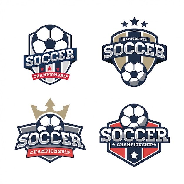 Soccer logo template | Premium Vector