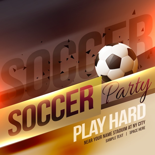 Soccer party background