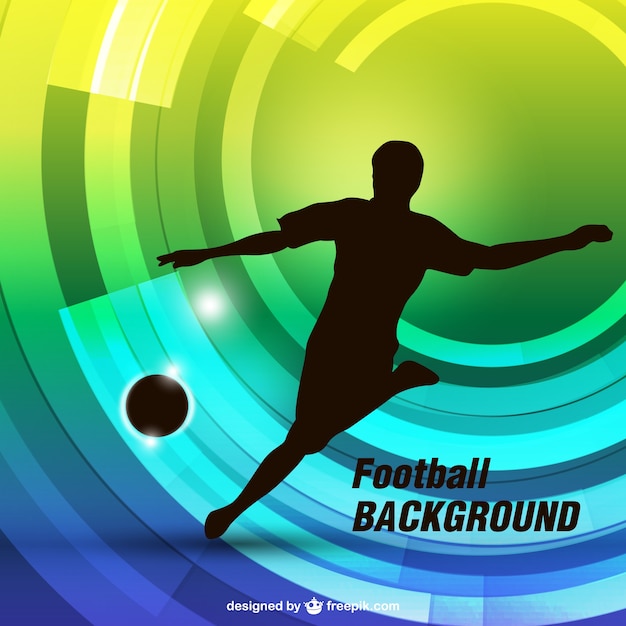Soccer player background
