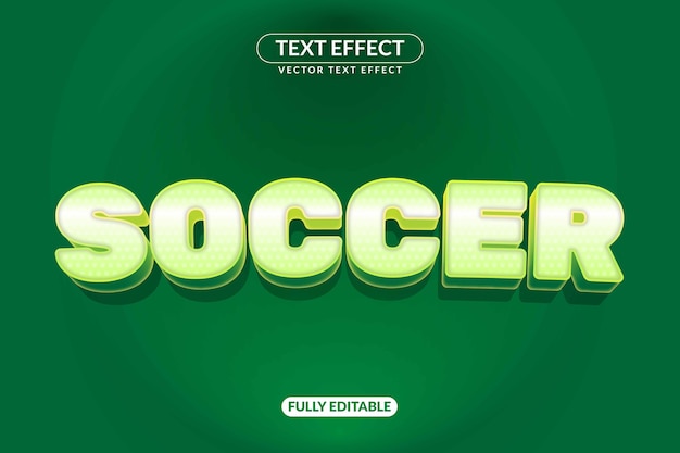 Premium Vector | Soccer text effect