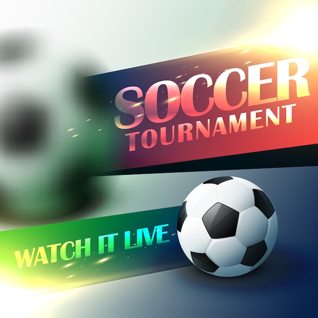 Soccer tournament background