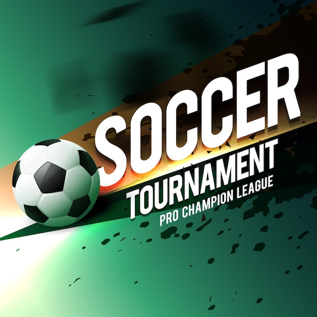 Premium Vector Soccer tournament game poster flyer design