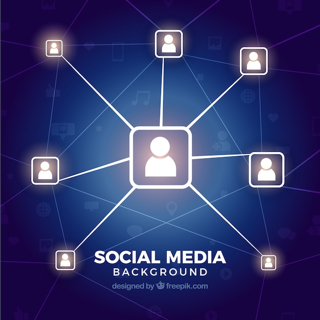 Free Vector Social media background