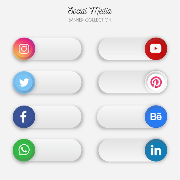 Social media banner collection