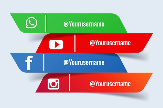 Download Free Free Vector Social Media Banner Set Use our free logo maker to create a logo and build your brand. Put your logo on business cards, promotional products, or your website for brand visibility.