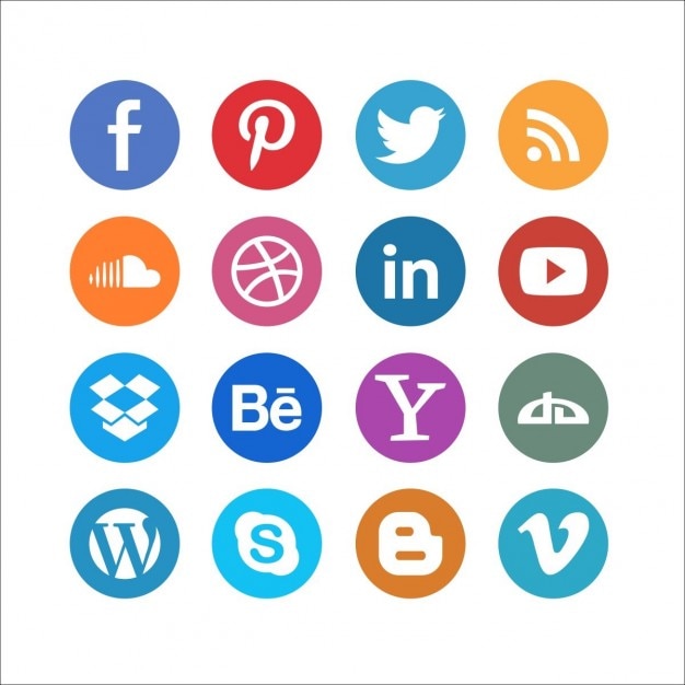 Free Vector | Social media buttons