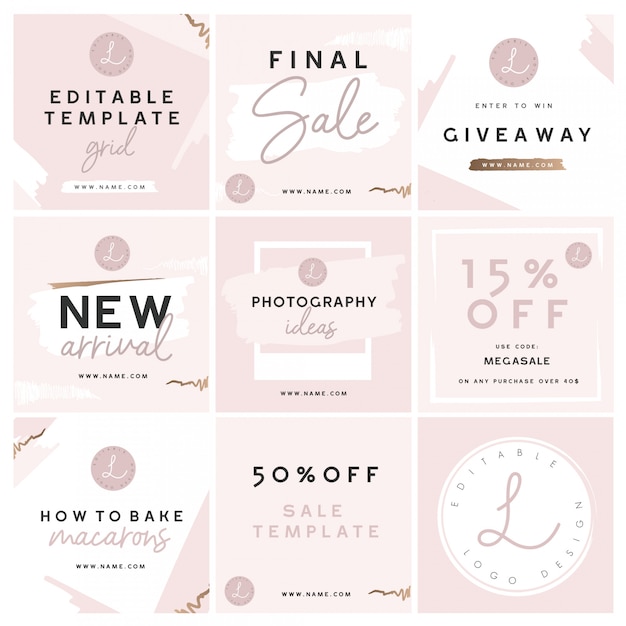 Download Free Social Media Editable Templates Premium Vector Use our free logo maker to create a logo and build your brand. Put your logo on business cards, promotional products, or your website for brand visibility.