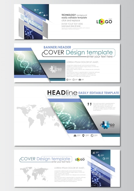 Download Free Social Media And Email Headers Set Banner Templates Cover Design Use our free logo maker to create a logo and build your brand. Put your logo on business cards, promotional products, or your website for brand visibility.