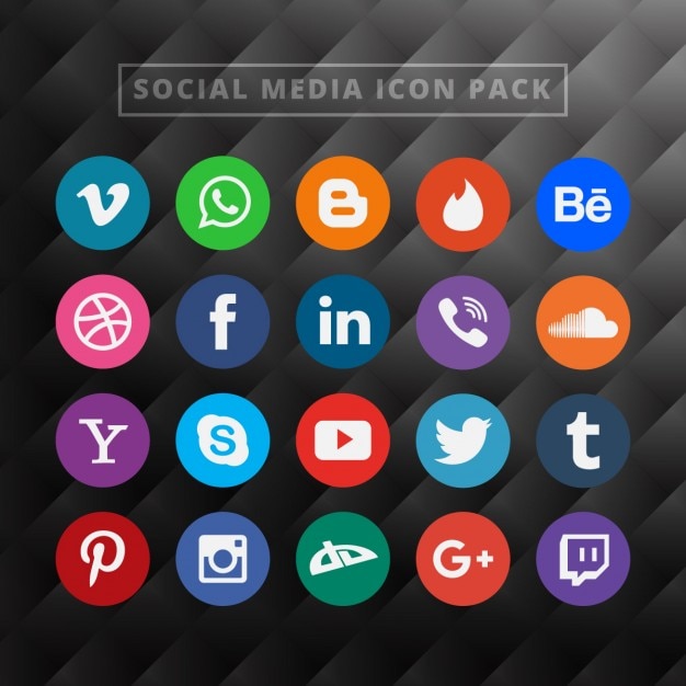 Download Free Vector | Social media icon pack