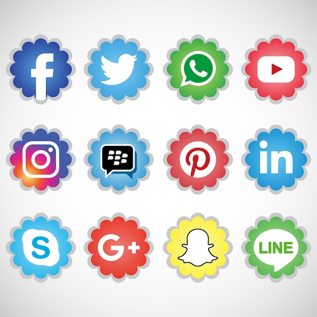 social media vector icons