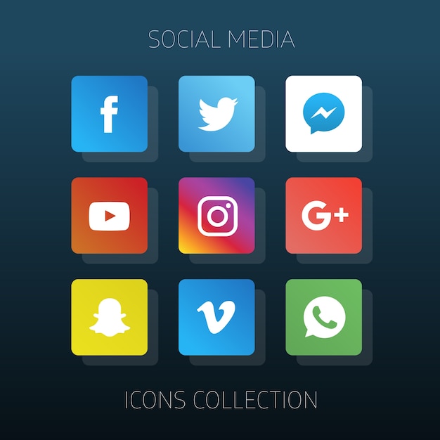 social media stock icons