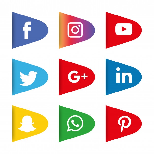 Social media icons set. logo Vector | Premium Download