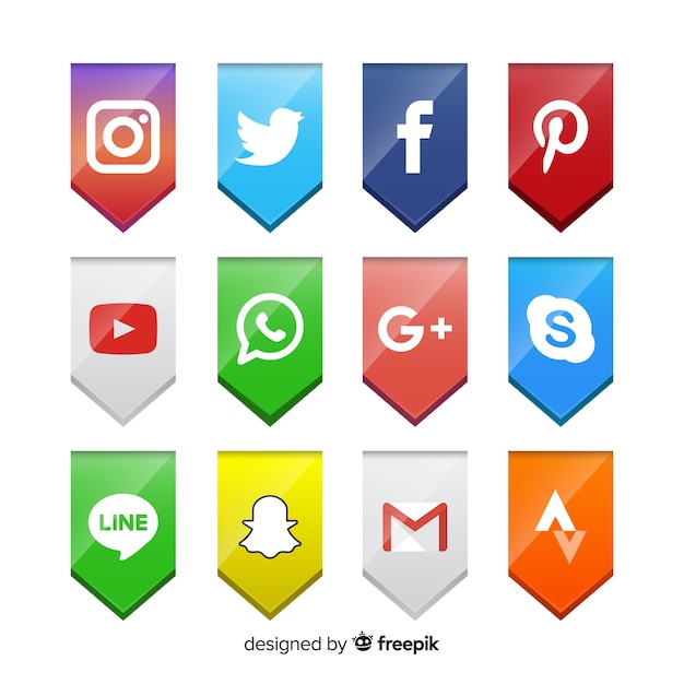 Download High Resolution Social Media Logo Png Transparent Background PSD - Free PSD Mockup Templates