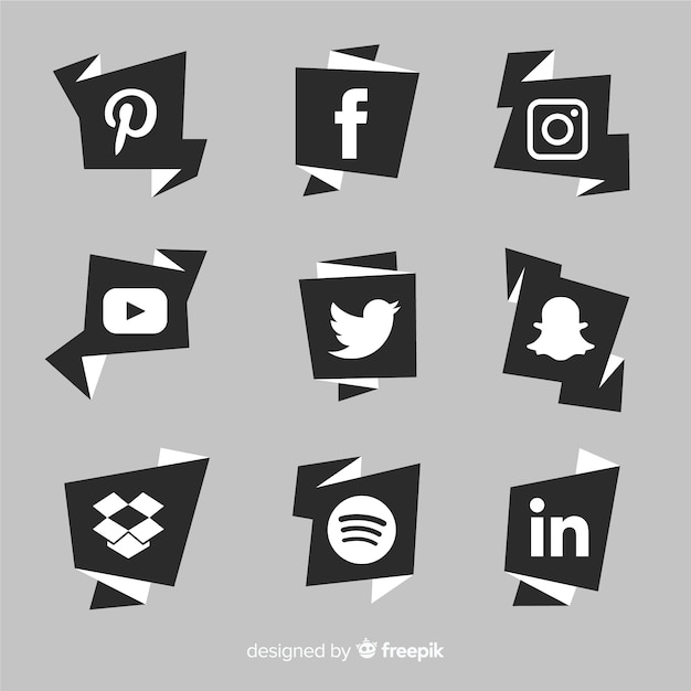 Download Free Social Media Logo Collection Free Vector Use our free logo maker to create a logo and build your brand. Put your logo on business cards, promotional products, or your website for brand visibility.