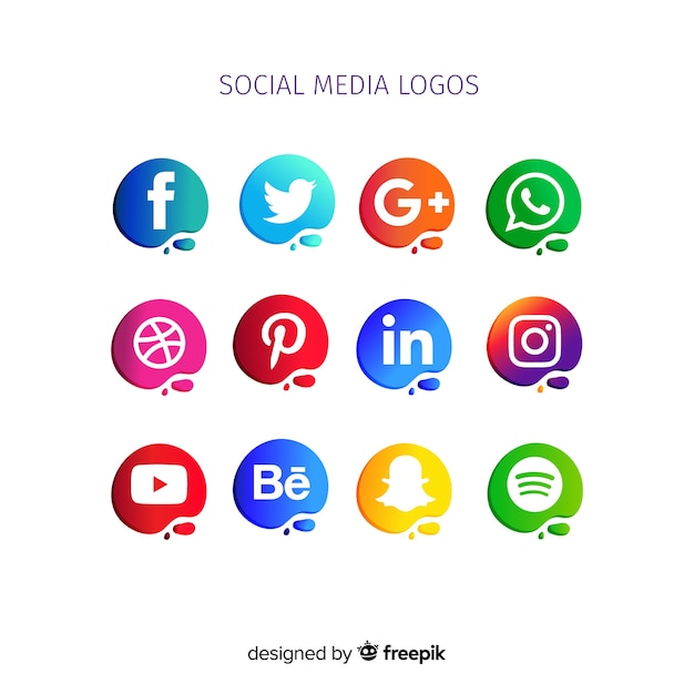 Free Vector | Social media logo collection