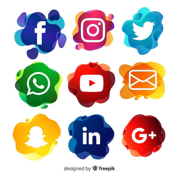 Premium Vector | Social media logo collection