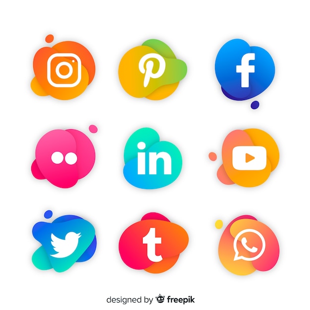 Social media logo collection Vector | Free Download