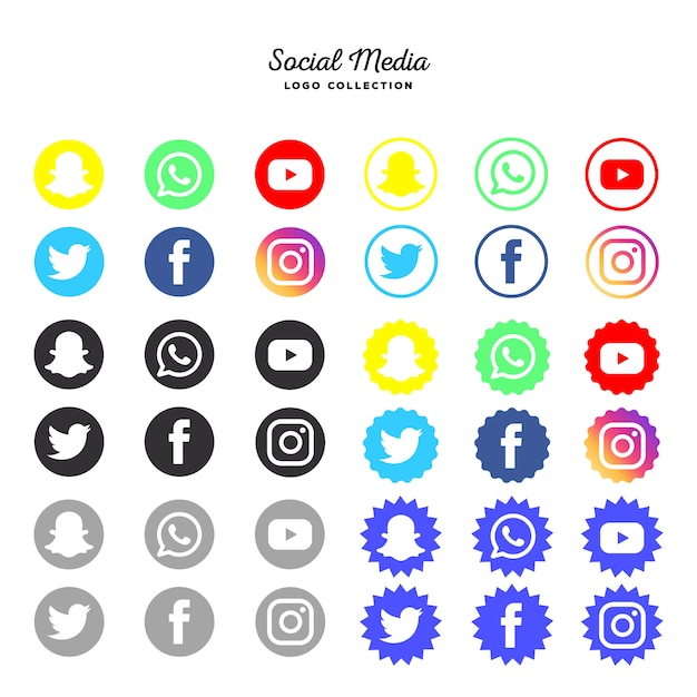 Download Free Free Vector Social Media Logotype Collection Use our free logo maker to create a logo and build your brand. Put your logo on business cards, promotional products, or your website for brand visibility.