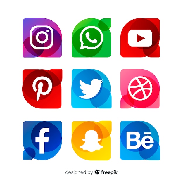 Social media logotype collection | Free Vector