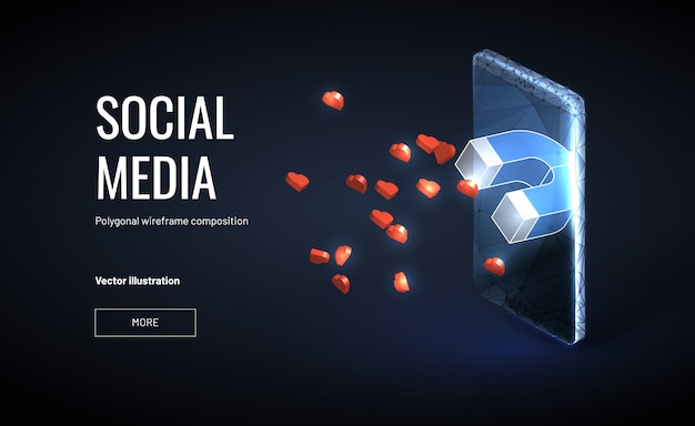 Social media marketing strategy banner template Premium Vector