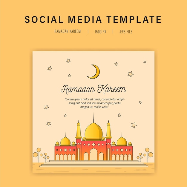 ramadan kareem social media post