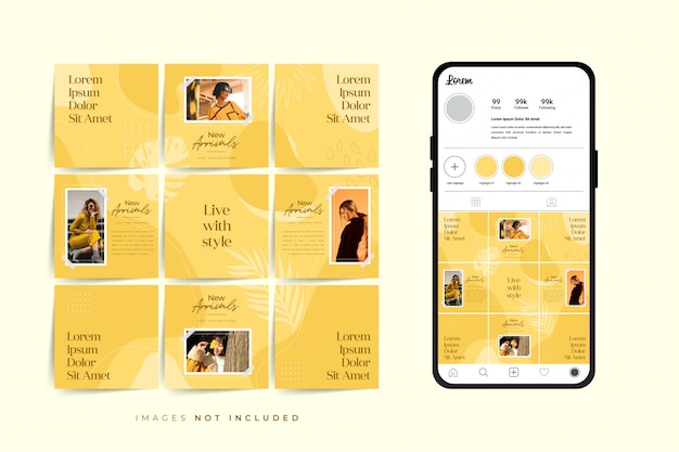 Download Free Social Media Puzzle Frame Grid Post Template For Fashion Sale Use our free logo maker to create a logo and build your brand. Put your logo on business cards, promotional products, or your website for brand visibility.