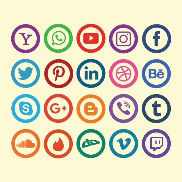Download Free Social Network Icons Collection Free Vector Use our free logo maker to create a logo and build your brand. Put your logo on business cards, promotional products, or your website for brand visibility.