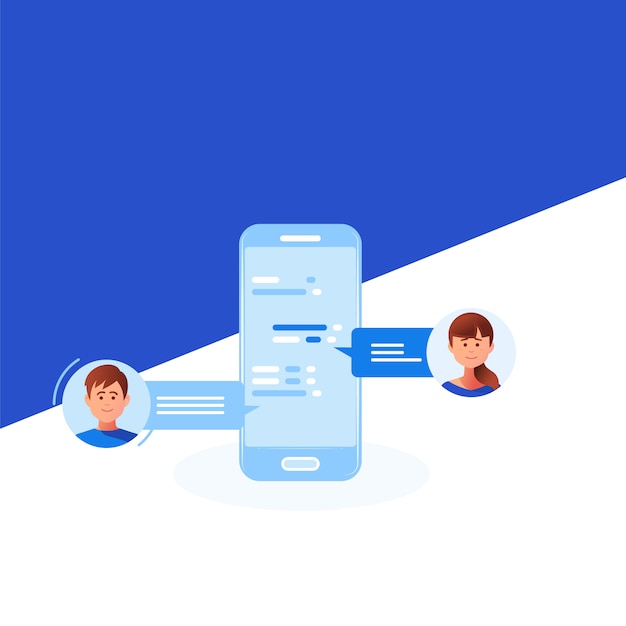 Social networking concept Premium Vector