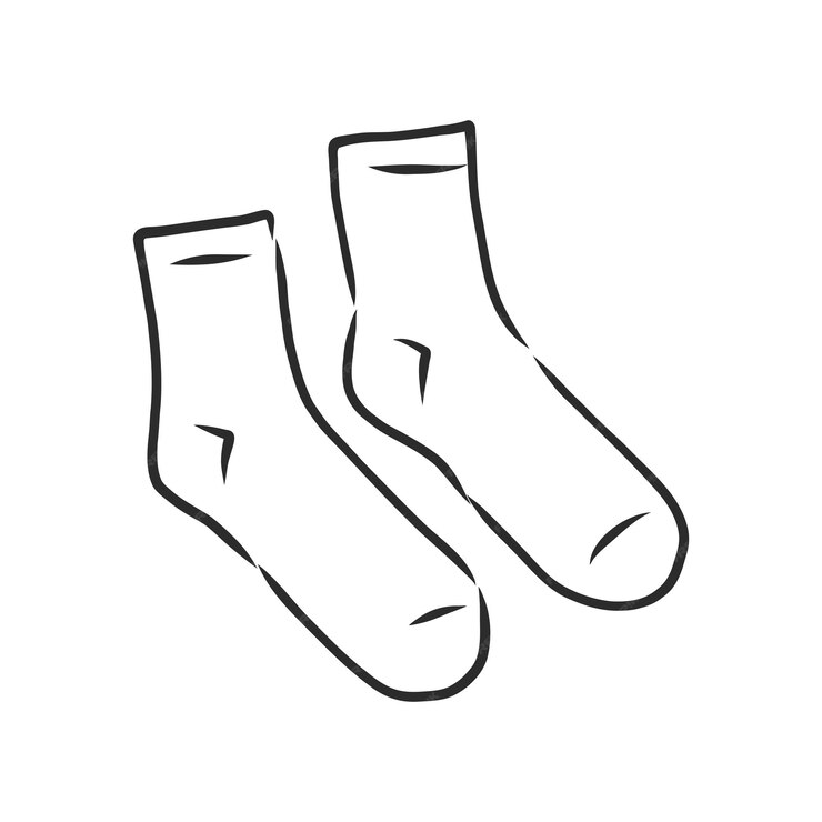 Premium Vector | Socks sketch icon for web mobile and infographics