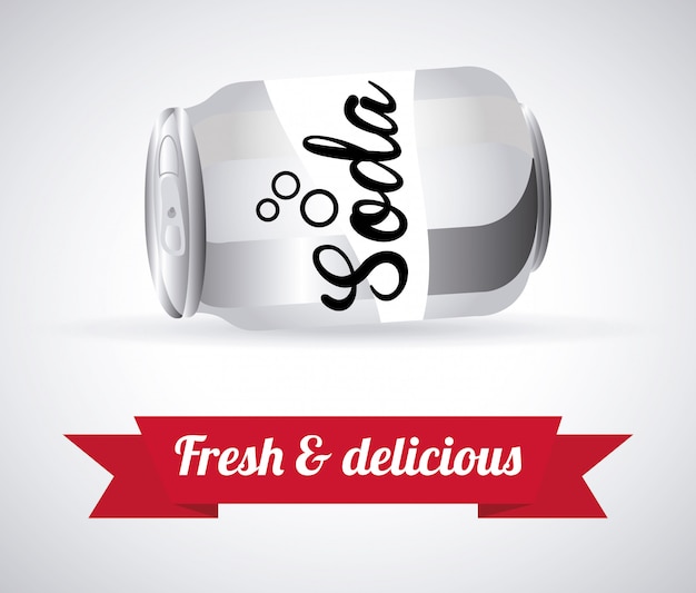Soda simple element Free Vector