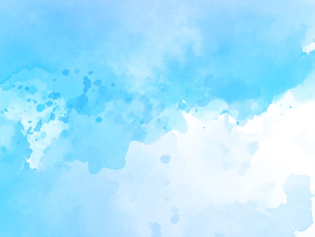 Premium Vector | Soft Blue Watercolor Texture Design Background Vector