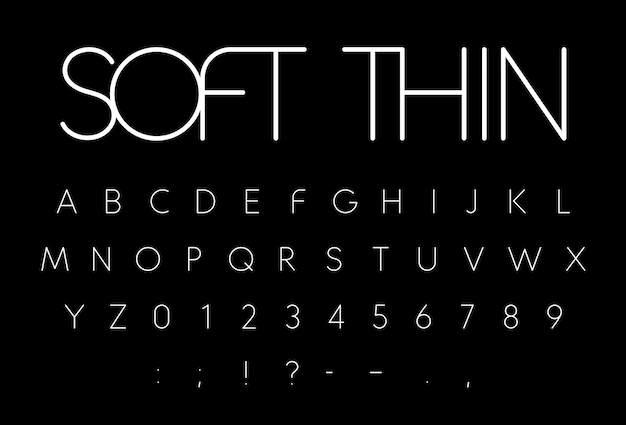 best thin fonts for logos