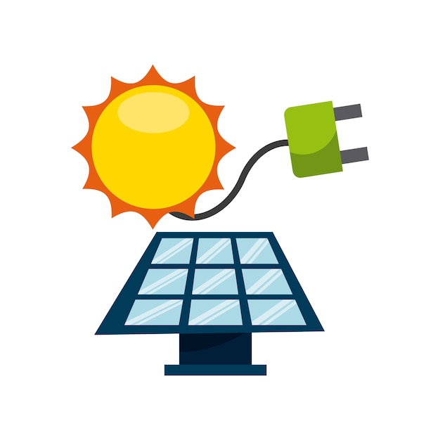 Premium Vector | Solar energy design, vector illustration eps10 graphic