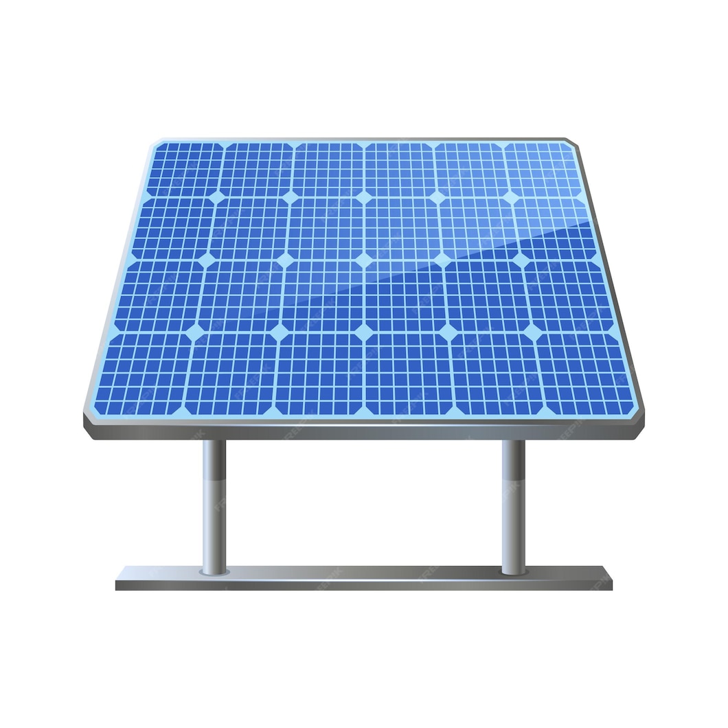 Premium Vector | Solar panel cell on white background. vector