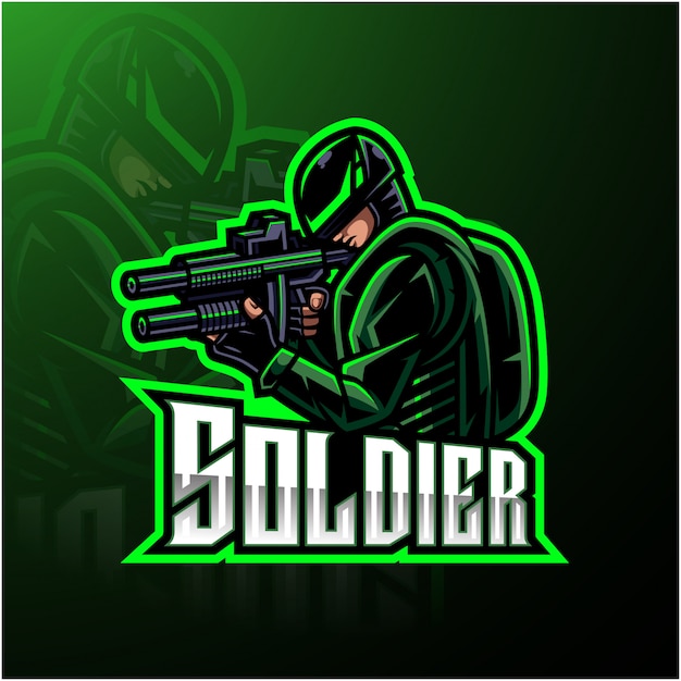 Download Free Soldier Mascot Esport Gaming Logo Premium Vector Use our free logo maker to create a logo and build your brand. Put your logo on business cards, promotional products, or your website for brand visibility.