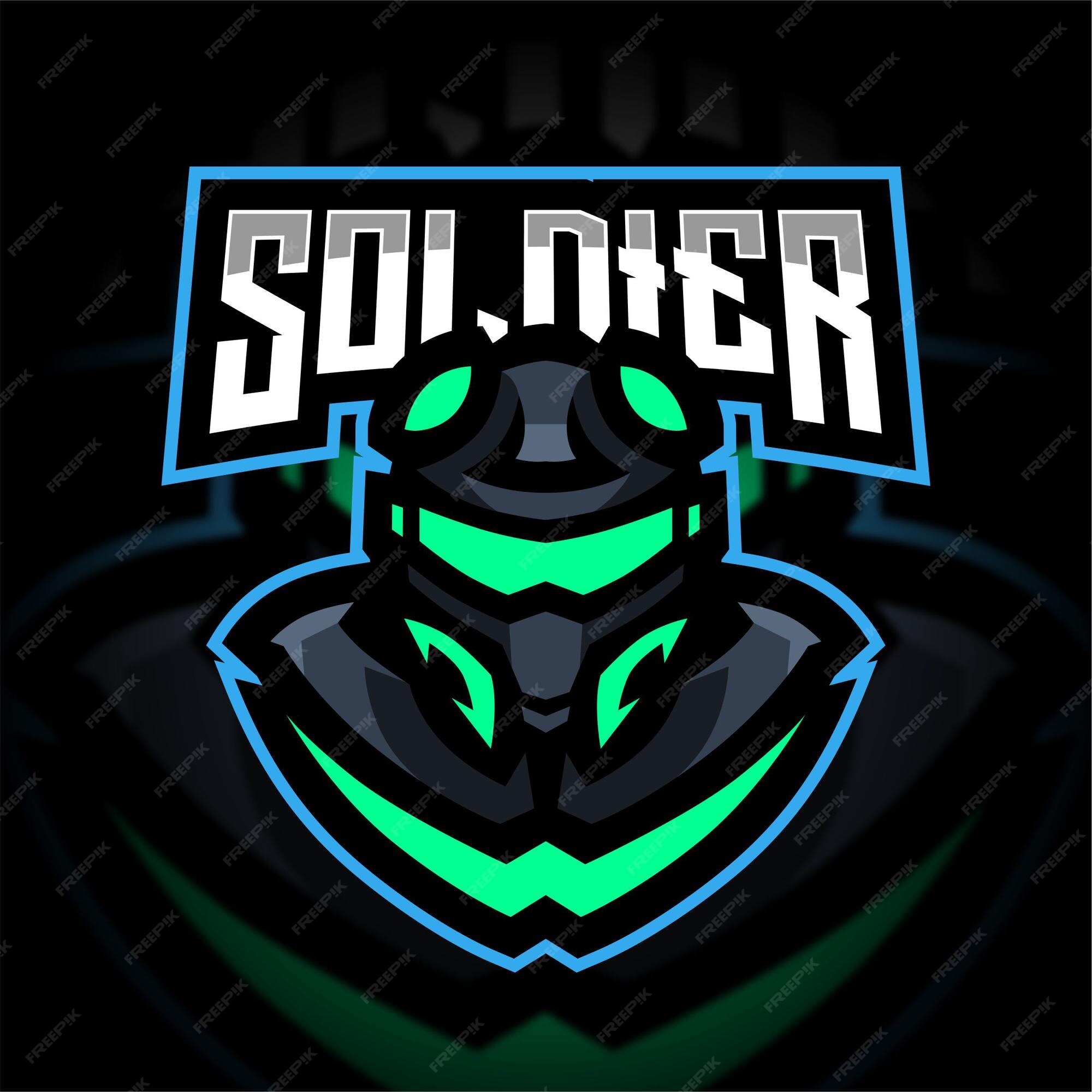 Premium Vector | Soldier mascot gaming logo