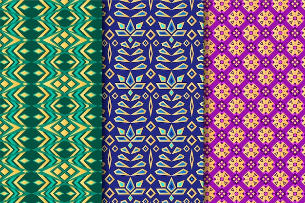 Free Vector | Songket Pattern Collection