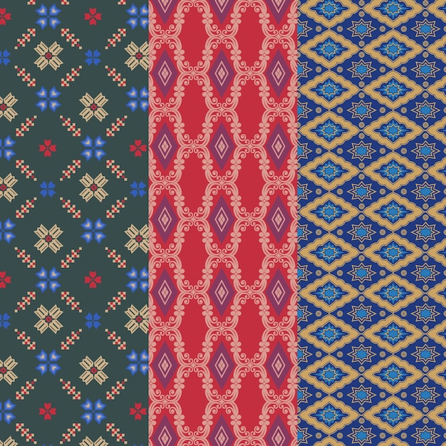 Premium Vector Songket Pattern Collection