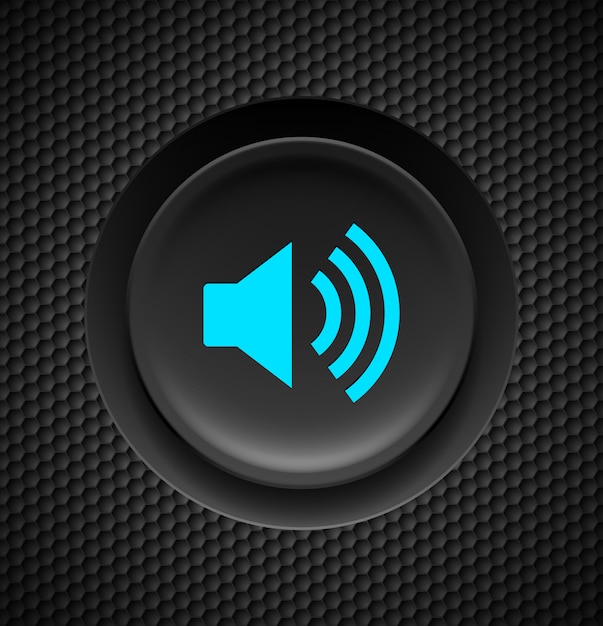 Premium Vector | Sound button illustration